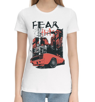 Хлопковая футболка Fear This