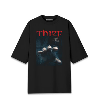 Женская Хлопковая футболка оверсайз Thief