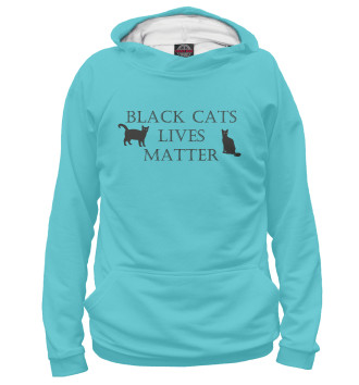 Худи для мальчиков Black cats lives matter