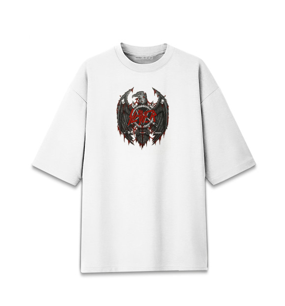 Мужская Хлопковая футболка оверсайз Slayer