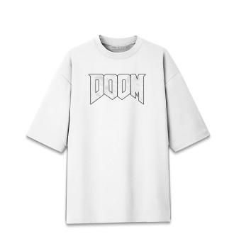 Женская Хлопковая футболка оверсайз DOOM