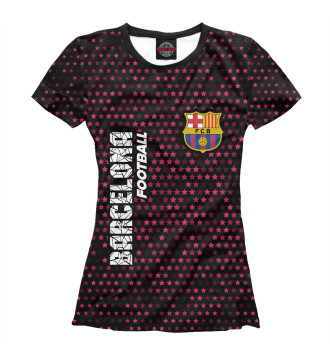 Женская Футболка Барселона | Barcelona Football | Космос
