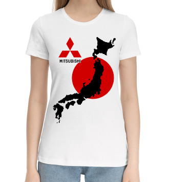 Женская Хлопковая футболка Mitsubishi - Япония