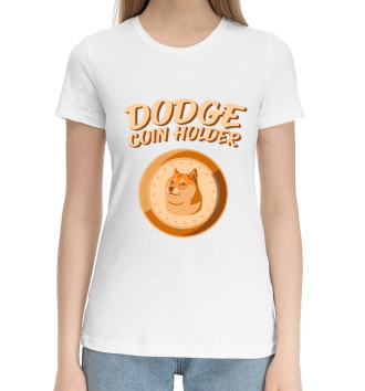 Женская Хлопковая футболка Dodge Coin Holder