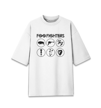 Женская Хлопковая футболка оверсайз Foo Fighters