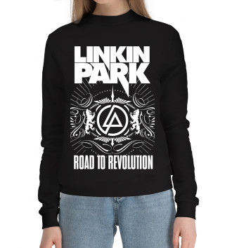 Женский Хлопковый свитшот Linkin Park