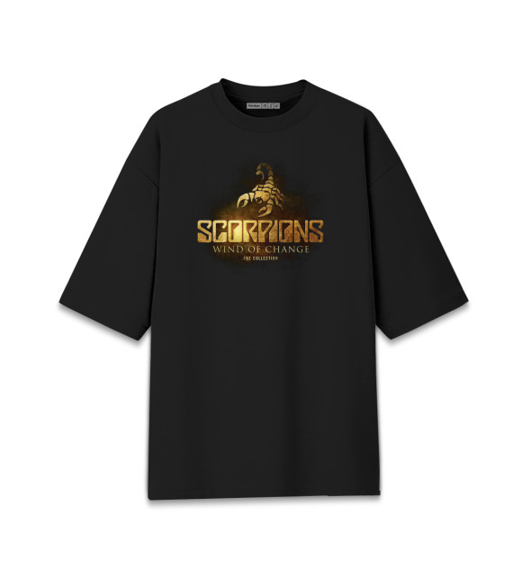 Женская Хлопковая футболка оверсайз Scorpions