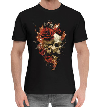Хлопковая футболка Skull & Roses