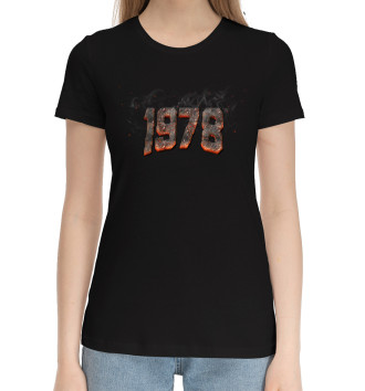 Женская Хлопковая футболка 1978