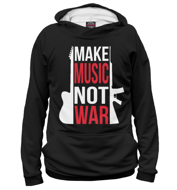 Худи Make Music not war для девочек 