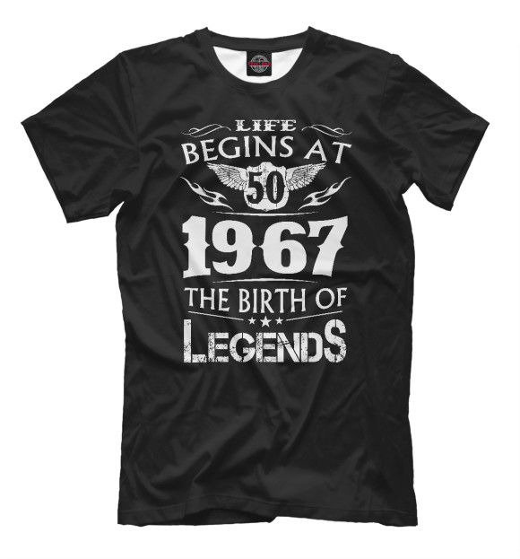 Футболка 1967 - рождение легенды для мальчиков 