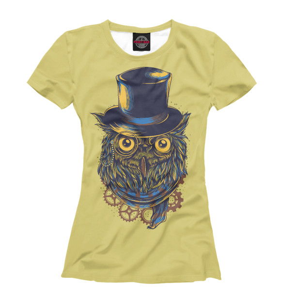 Женская Футболка Steampunk Owl