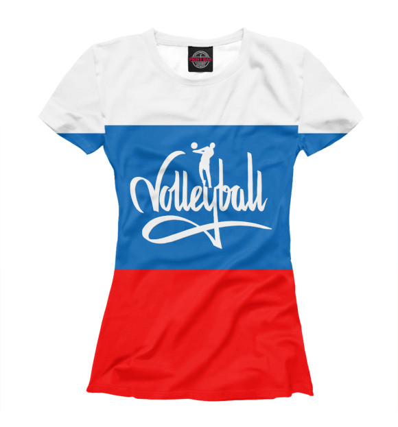 Футболка Волейбол Россия для девочек 