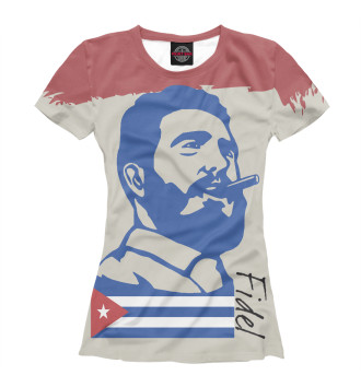 Футболка для девочек Фидель Кастро - Куба