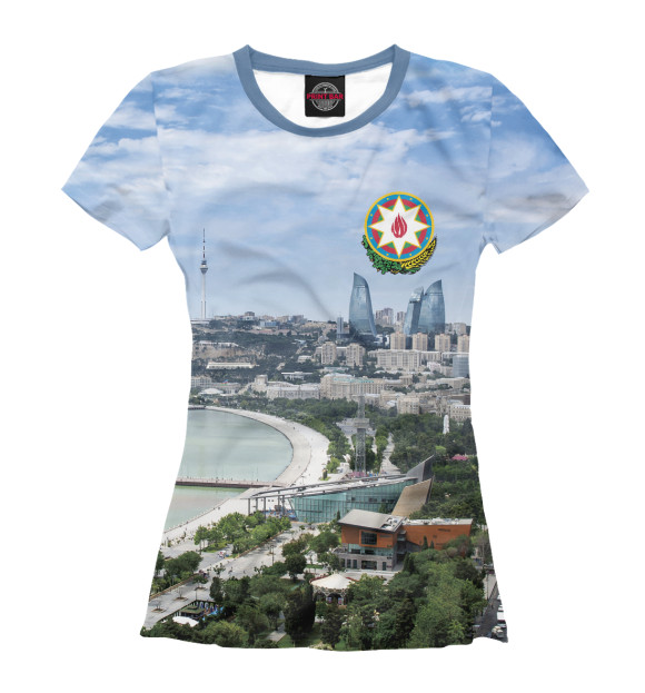 Футболка Азербайджан - Баку для девочек 