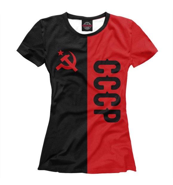 Футболка СССР Black&Red для девочек 