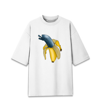 Хлопковая футболка оверсайз Чужой банан