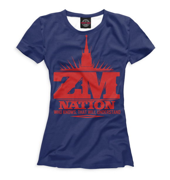 Футболка ZM Nation для девочек 