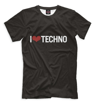 Футболка I Love Techno