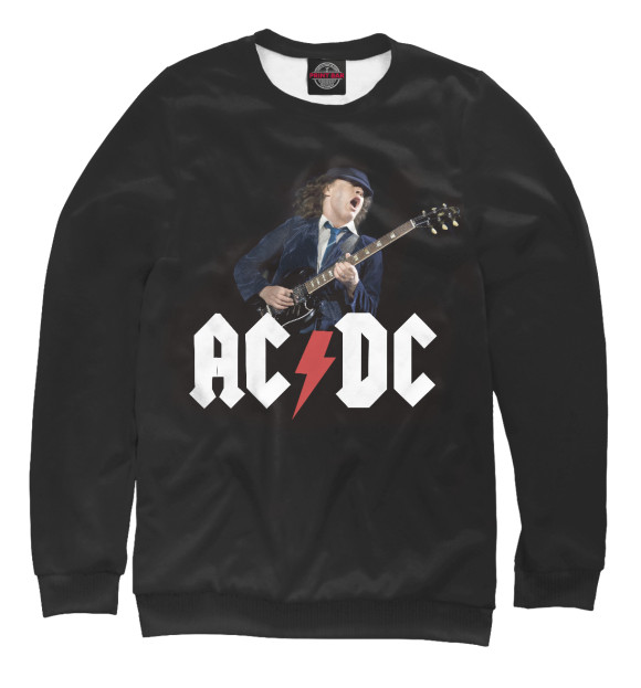 Свитшот AC/DC & гитарист Ангус  Янг для мальчиков 