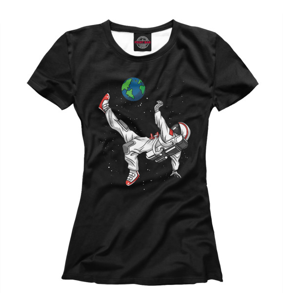 Футболка Space Astronaut Soccer для девочек 