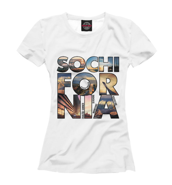 Футболка Sochifornia для девочек 