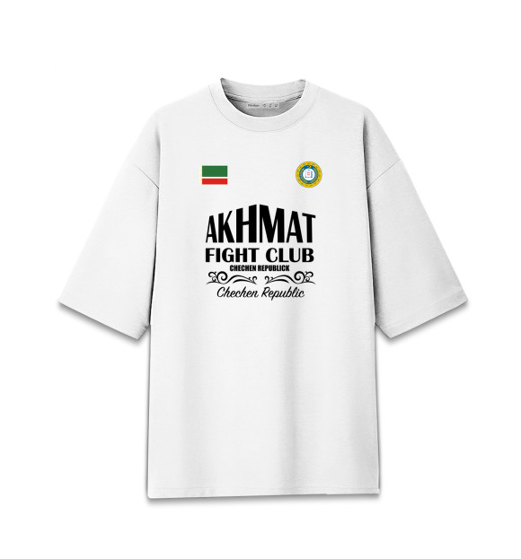Женская Хлопковая футболка оверсайз Akhmat Fight Club