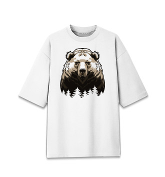 Хлопковая футболка оверсайз Медведи