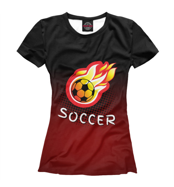 Женская Футболка Soccer