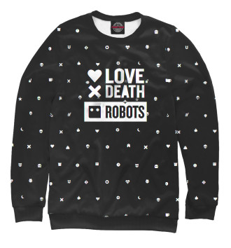 Свитшот для девочек Love, Death + Robots logo