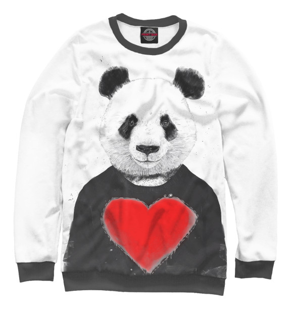 Свитшот Влюбленная панда для девочек 