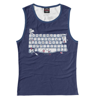 Майка для девочек Keyboard Fun