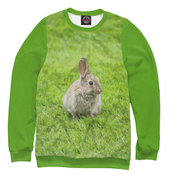 Свитшот Кролик на поляне для мальчиков 