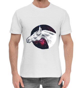 Хлопковая футболка Мой космос - лошади