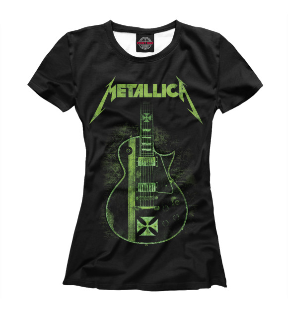 Футболка Gibson les paul Metallica для девочек 