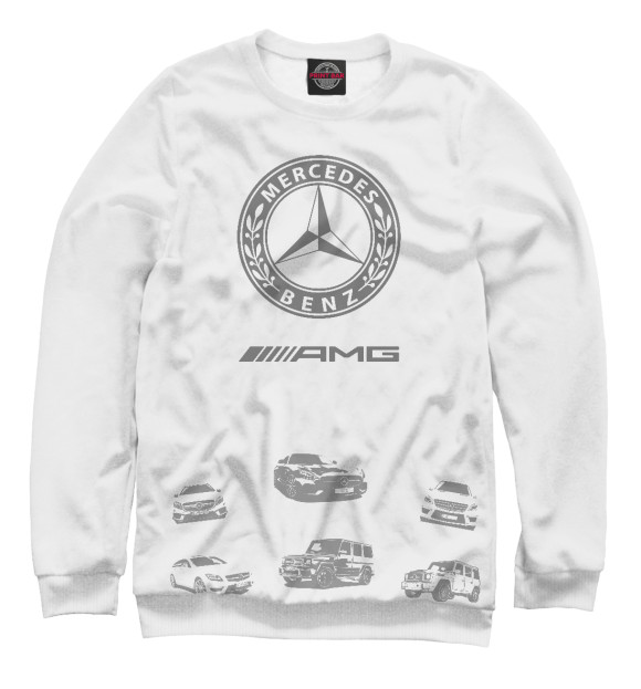 Мужской Свитшот Mercedes-Benz AMG whgray