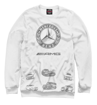 Мужской Свитшот Mercedes-Benz AMG whgray