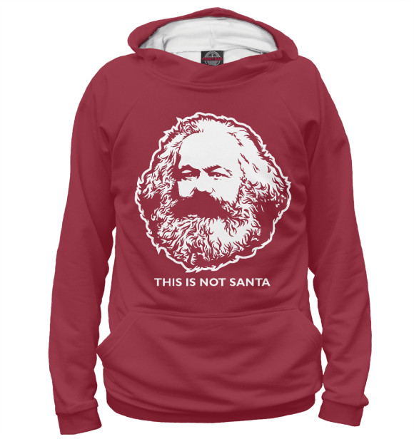 Худи Карл Маркс не Санта для девочек 