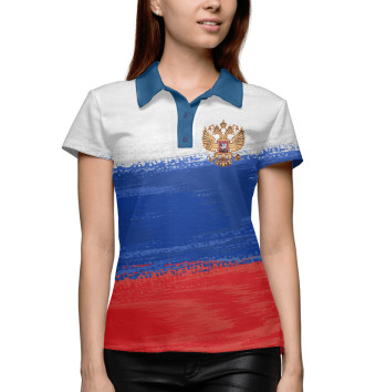 Поло Флаг России с гербом
