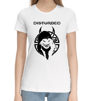 Женская Хлопковая футболка Disturbed