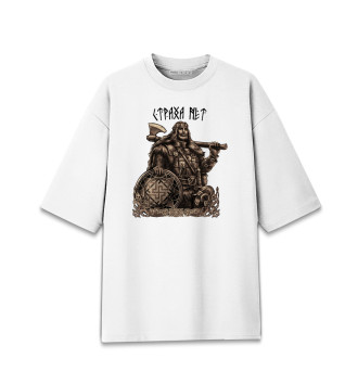 Хлопковая футболка оверсайз Воин Руси