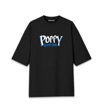 Хлопковая футболка оверсайз Poppy Playtime - Потертости