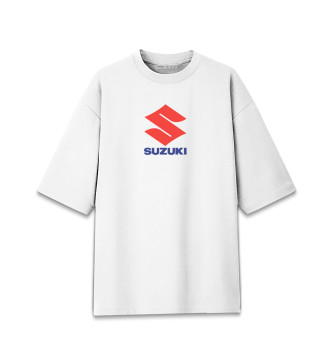 Хлопковая футболка оверсайз Suzuki