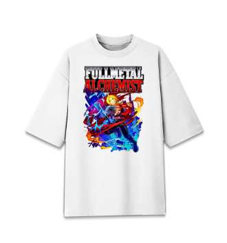 Хлопковая футболка оверсайз Fullmetal Alchemist