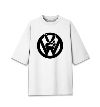 Хлопковая футболка оверсайз Volkswagen