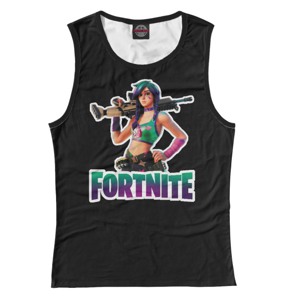 Майка Fortnite - Girl with Gun для девочек 
