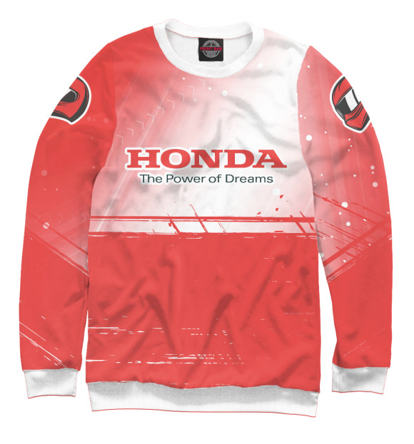 Свитшот Хонда - Racing (Рукава) для девочек 