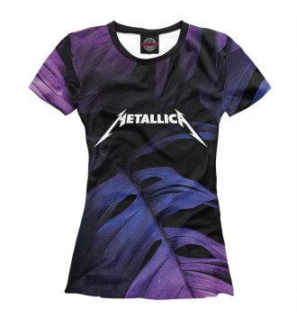 Футболка для девочек Metallica Neon Monstera