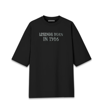 Хлопковая футболка оверсайз 1986