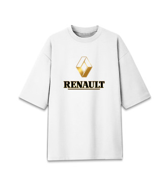 Мужская Хлопковая футболка оверсайз Renault Gold